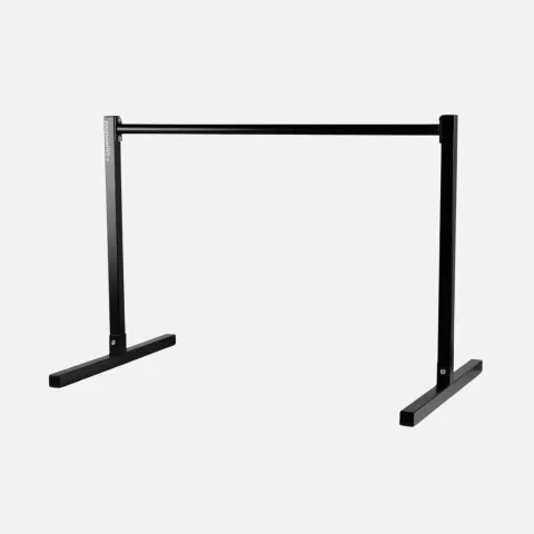 Caliathletics Wide Static Bar, freestanding black steel bar on two T feet
